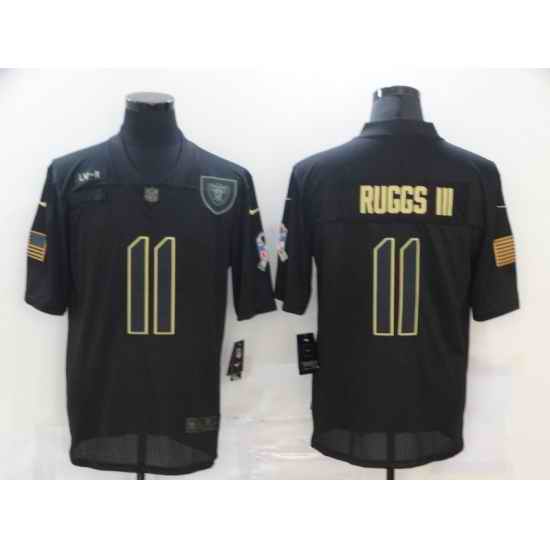 Nike Las Vegas Raiders 11 Henry Ruggs III Black 2020 Salute To Service Limited Jersey